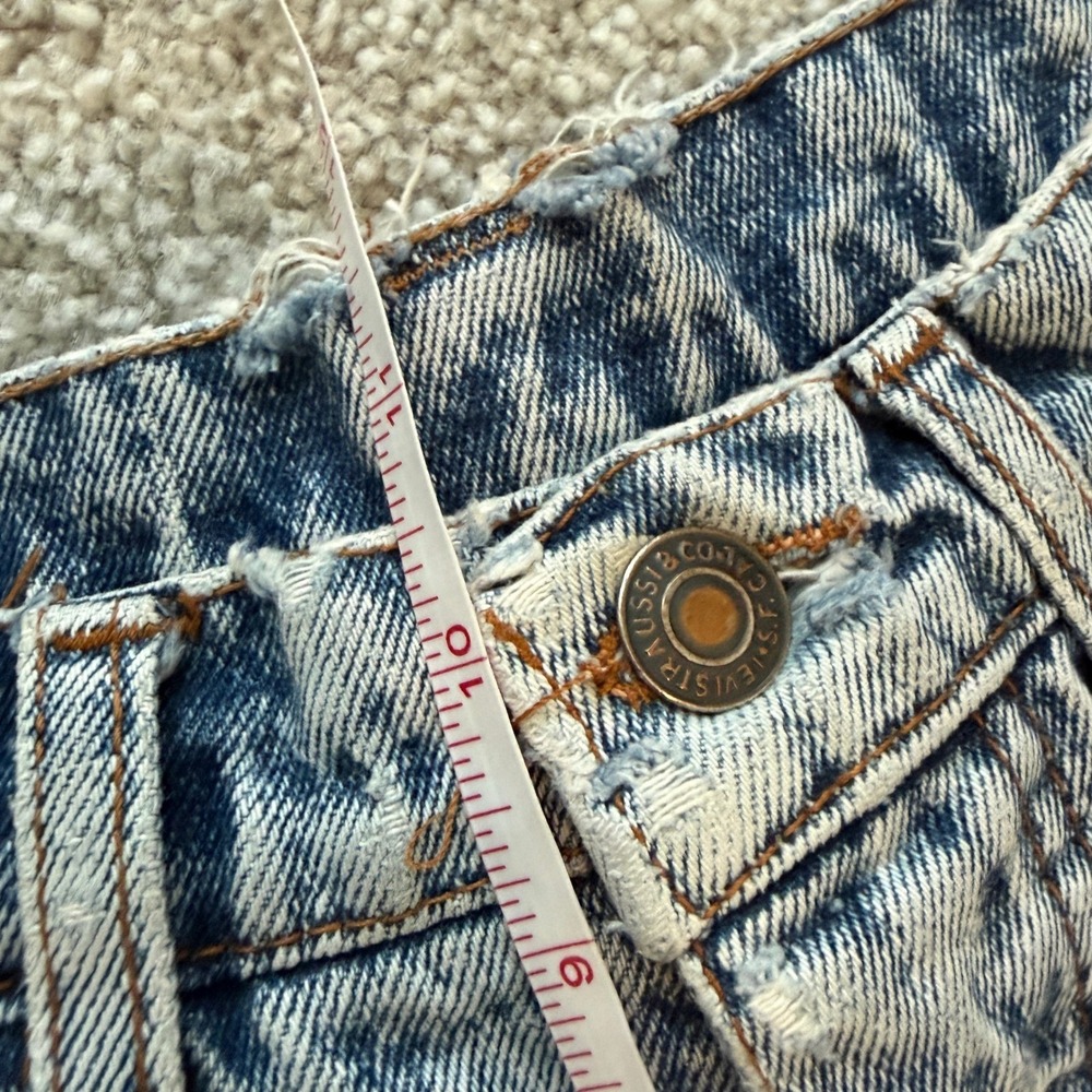 Vintage Levi's 505‎ Jeans Womens 29 Acid Wash 1970s Big E Distressed Retro - Picture 10 of 16